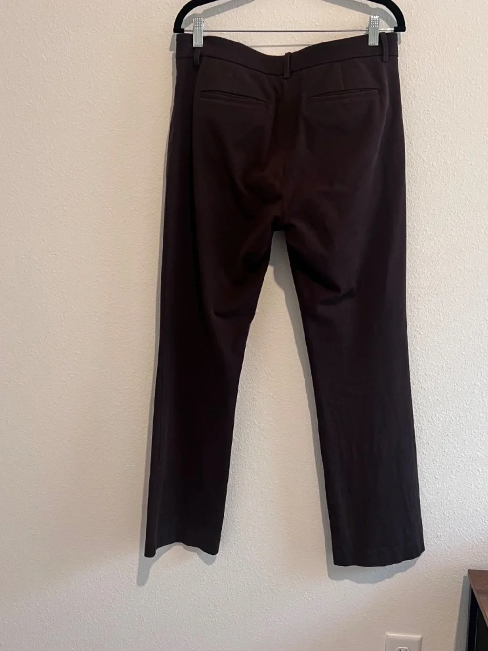 41 Hawthorn Brown Straight Leg Career Pants Size 10 Stretch